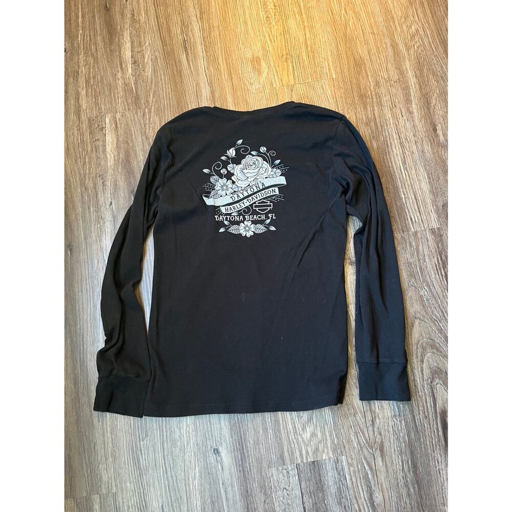 Harley-Davidson Women's XL Long Sleeve Graphic T-shirt - Picture 3 of 5